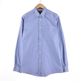 ブルックスブラザース(Brooks Brothers)の古着 ブルックスブラザーズ Brooks Brothers 半袖 ボタンダウン ストライプシャツ メンズL /eaa334990(シャツ)