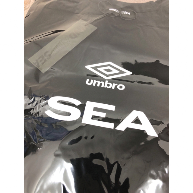 【新品】UMBRO×WIND AND SEA S/S LINE TEE ロゴT黒