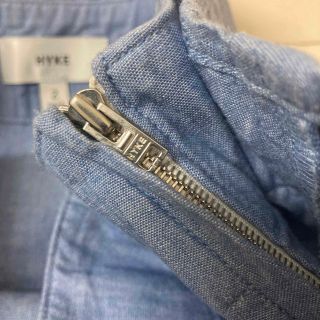 HYKE ハイク シャンブレープリーツスカート