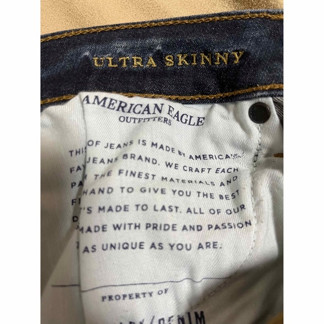 American Eagle(アメリカンイーグル)のアメリカンイーグル 29インチ ダメージデニム  レディースのパンツ(デニム/ジーンズ)の商品写真