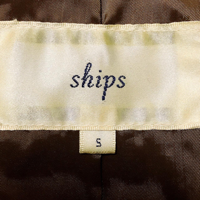 SHIPS(シップス)のぜんじろう様専用 SHIPS ラムレザーブルゾン ブラウン♡ レディースのジャケット/アウター(ブルゾン)の商品写真