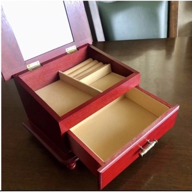 アンティーク アンティーク オルゴール付きジュエリーボックス ジュエリーケース