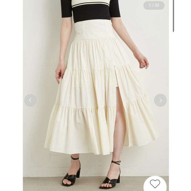 Lily Brown(リリーブラウン)のティアードスカショーパン レディースのスカート(ロングスカート)の商品写真
