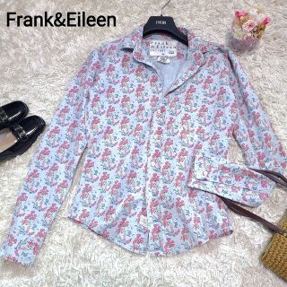 Frank&Eileen 青系花柄  XS