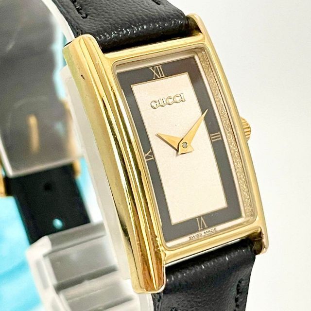 123 GUCCI グッチ時計 レディース腕時計 レクタンギュラー 希少 人気
