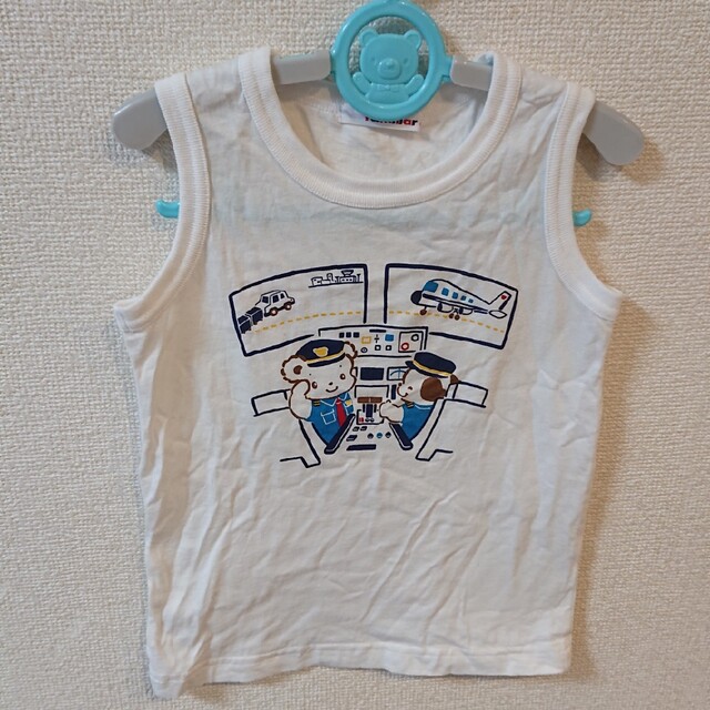 familiar(ファミリア)の数回着用 ファミリア ノースリーブシャツ 110㎝ キッズ/ベビー/マタニティのキッズ服男の子用(90cm~)(Tシャツ/カットソー)の商品写真