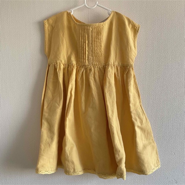 Caramel baby&child (キャラメルベビー&チャイルド)の新品 bebe organic べべオーガニック ワンピース 3y キッズ/ベビー/マタニティのキッズ服女の子用(90cm~)(ワンピース)の商品写真