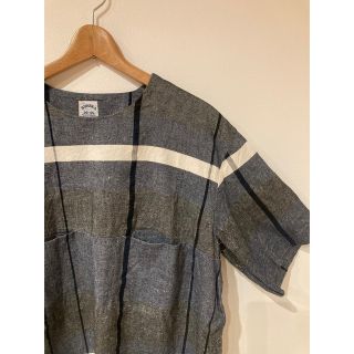 サンシー(SUNSEA)の【SUNSEA】 BORDER CHECK PULL OVER(Tシャツ/カットソー(半袖/袖なし))