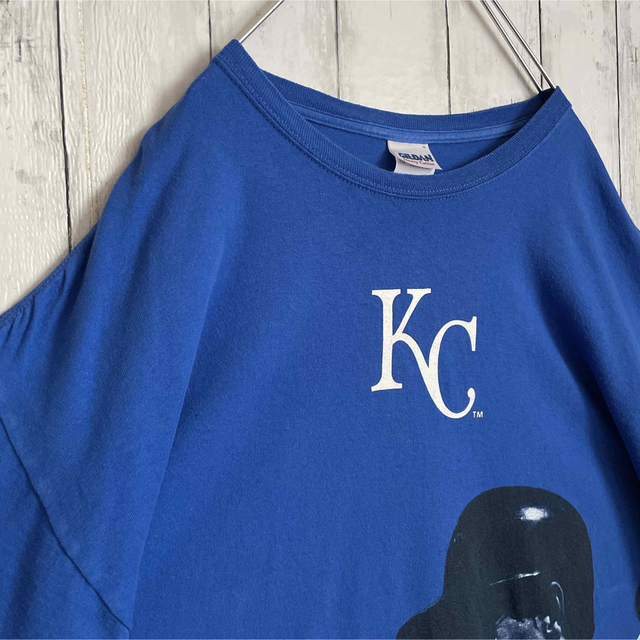 MLB KANSAS CITY ROYALS カンザスシティロイヤルズ ゲームシャツ ベースボールシャツ メンズL /eaa343797