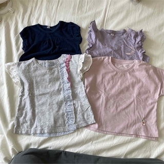 女の子ベビー服　トップスまとめ売り　４枚セット　90cm(Tシャツ/カットソー)