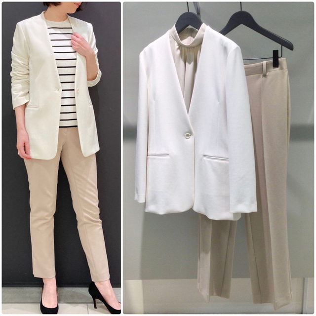 Theory luxe - theory luxe 21AW ウォッシャブル ノーカラージャケット