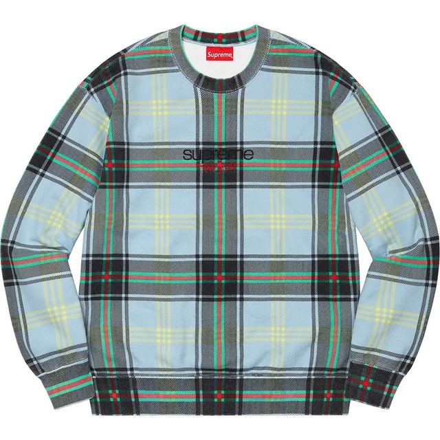 【平日セール】Supreme - Plaid Crewneck