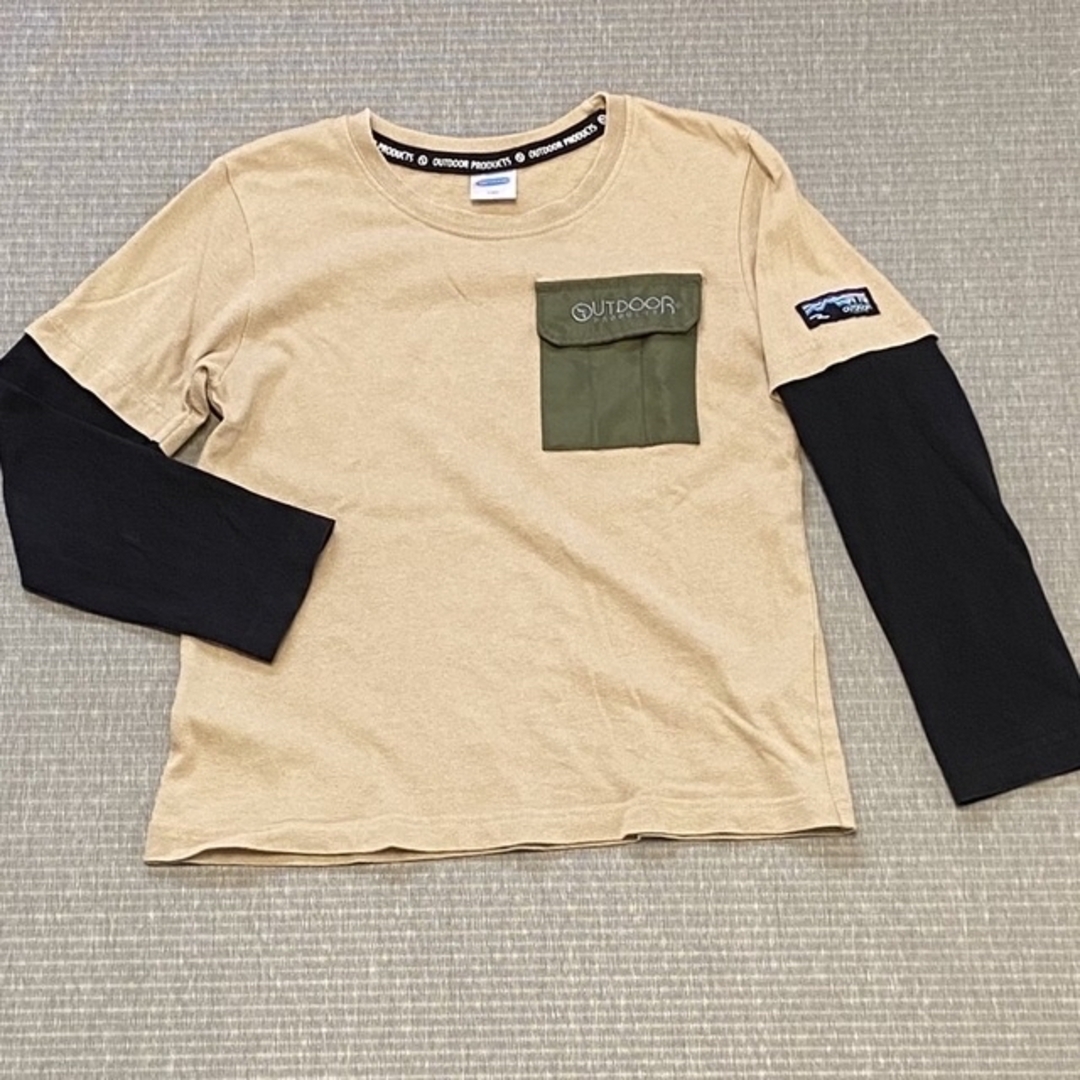 OUTDOOR(アウトドア)のOUTDOOR ロンT 140 (着用画像有) キッズ/ベビー/マタニティのキッズ服男の子用(90cm~)(Tシャツ/カットソー)の商品写真