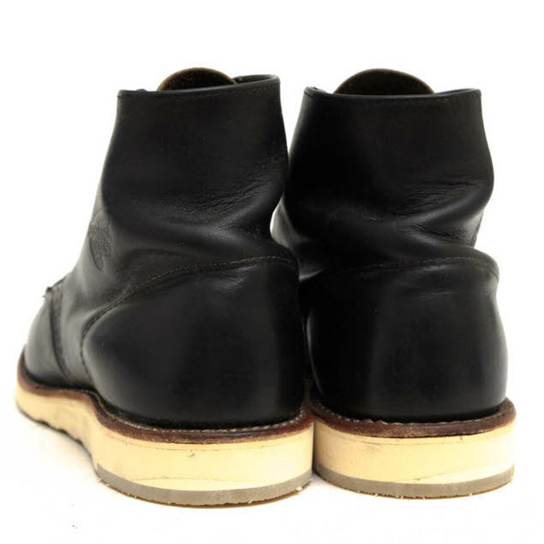 レッドウィング/RED WING ワークブーツ シューズ 靴 メンズ 男性 男性用レザー 革 本革 ブラック 黒 8190 Classic Work Round-Toe クラシックワーク トラクショントレッドソール グッドイヤーウェルト製法 プレーントゥ