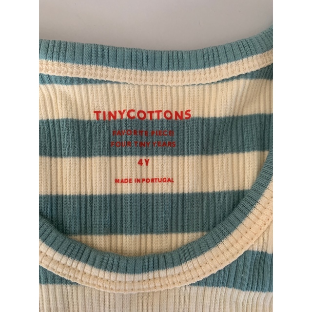 こどもビームス(コドモビームス)のtiny cottons セットアップ　4Y キッズ/ベビー/マタニティのキッズ服男の子用(90cm~)(その他)の商品写真