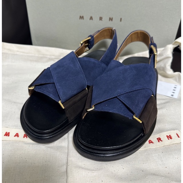 Marni(マルニ)の新品タグ付き⭐︎MARNI マルニ⭐︎フスベット クロスサンダル　37 レディースの靴/シューズ(サンダル)の商品写真