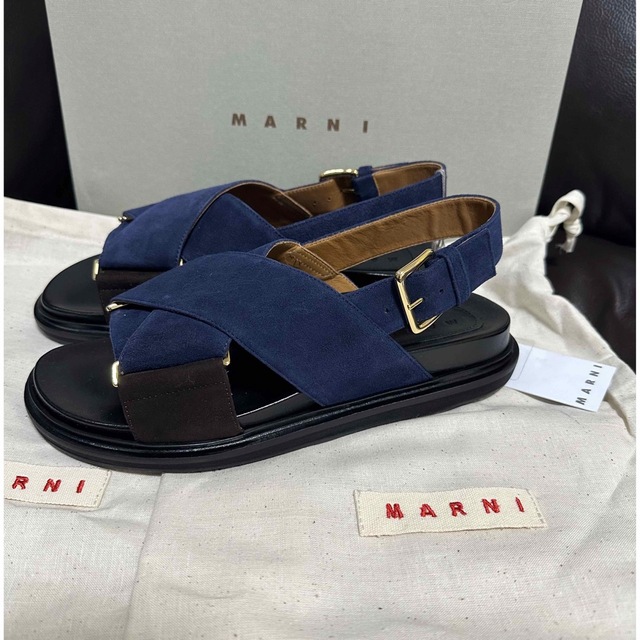 Marni(マルニ)の新品タグ付き⭐︎MARNI マルニ⭐︎フスベット クロスサンダル　37 レディースの靴/シューズ(サンダル)の商品写真