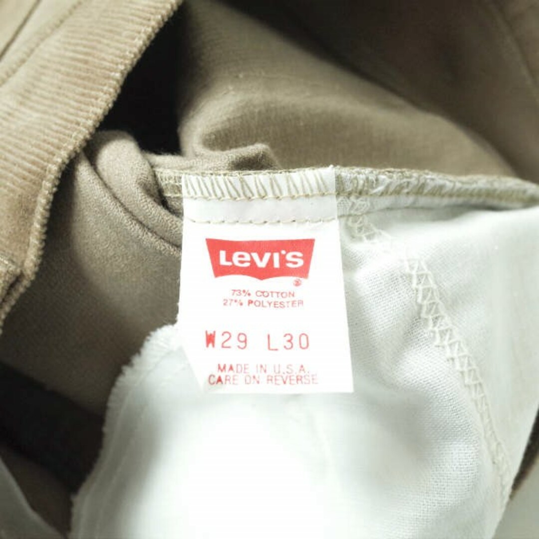 Levi's(リーバイス)のLevi's リーバイス アメリカ製 90s ヴィンテージ ボタン裏515 コーデュロイパンツ 519-1523 29 ベージュ MADE IN USA ジップフライ VINTAGE ボトムス【中古】【Levi's】 メンズのパンツ(その他)の商品写真