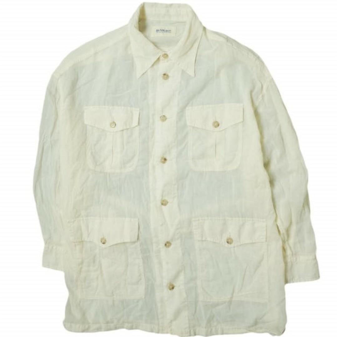 BEAMS BOY(ビームスボーイ)のBEAMS BOY ビームスボーイ 20AW コットンボイルサファリシャツ 13-11-1319-652 ONE SIZE IVORY 長袖 トップス【中古】【BEAMS BOY】 レディースのトップス(シャツ/ブラウス(長袖/七分))の商品写真