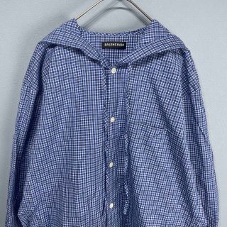 Balenciaga - バレンシアガ 37 チェックシャツパーカー フーディー