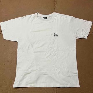 ステューシー(STUSSY)のstussy tシャツ 白　L ステューシー　ティーシャツ(Tシャツ/カットソー(半袖/袖なし))