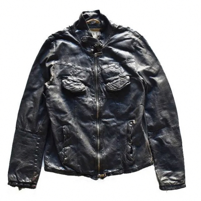 GIORGIO BRATO organic edition レザージャケット 黒 - レザージャケット