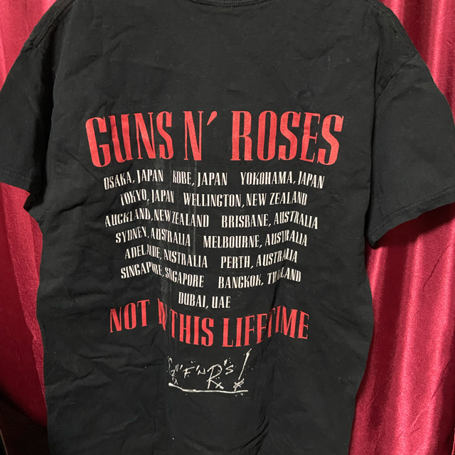 【TBS宇賀神メグ着用・2017年正規】GUNS N' ROSESガンズTシャツ