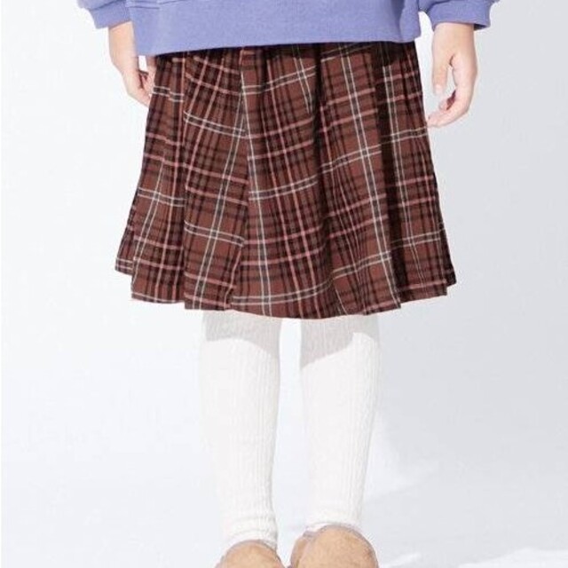 BREEZE(ブリーズ)の新品　BREEZE　チェックスカート キッズ/ベビー/マタニティのキッズ服女の子用(90cm~)(スカート)の商品写真