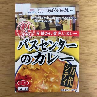 新潟 昔懐かし黄色いカレー バスセンターのカレー 中辛 1.5人前 220g(レトルト食品)