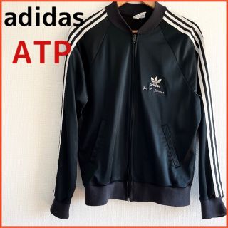 アディダス(adidas)の【激レア】adidas アディダス　ジャージ　ATP ビンテージ  襟なし　黒(ジャージ)