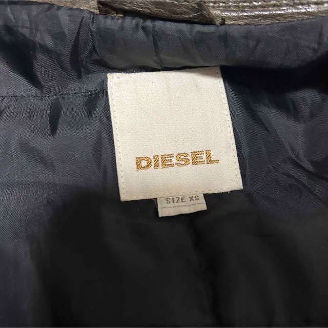 DIESEL 革ジャン ビンテージ メンズのジャケット/アウター(ライダースジャケット)の商品写真