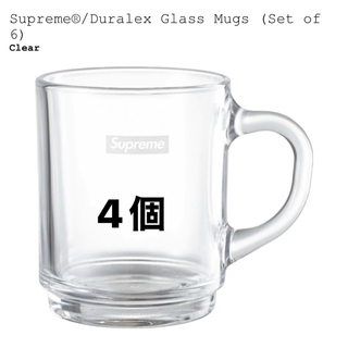 シュプリーム(Supreme)のSupreme Duralex Glass Mugs  4個(グラス/カップ)