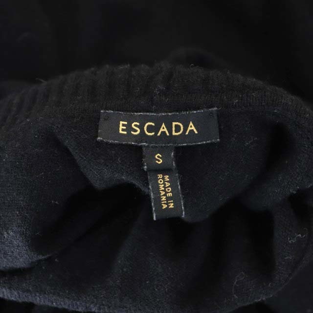 エスカーダ ESCADA タートルネックニット セーター 長袖 S 黒 ブラック