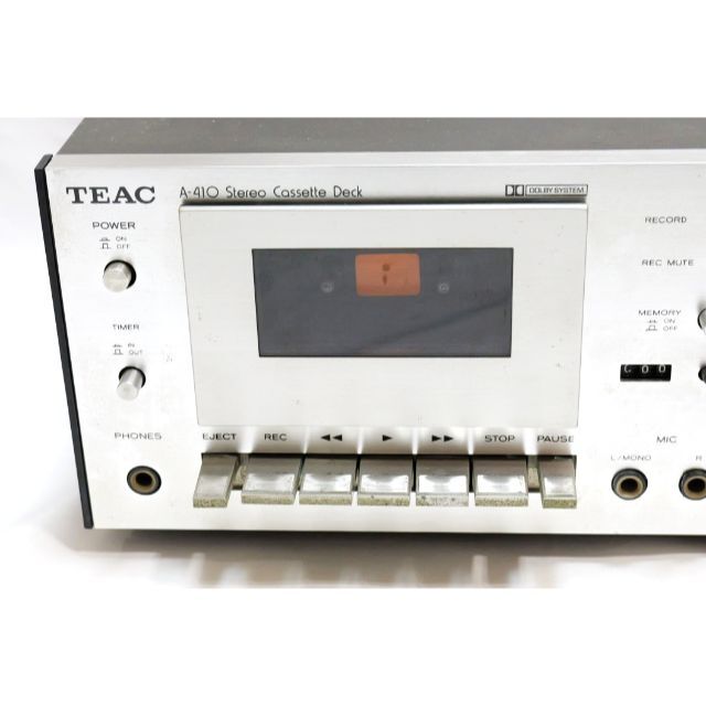 TEAC A-410 ティアック カセットデッキ 昭和 レトロの通販 by K TEAC A-410 ティアック カセットデッキ 昭和 レトロの通販 by K