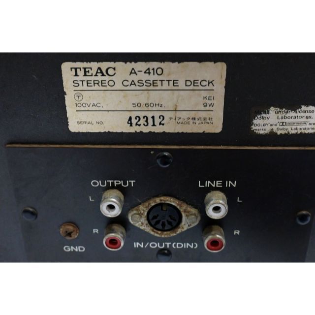 TEAC A-410 ティアック カセットデッキ 昭和 レトロの通販 by K TEAC A-410 ティアック カセットデッキ 昭和 レトロの通販 by K