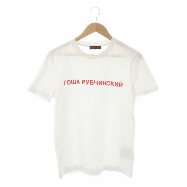 ゴーシャ ラブチンスキー ロゴプリントTシャツ カットソー 半袖 M 白 赤