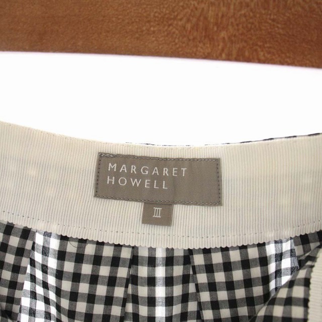 MARGARET HOWELL(マーガレットハウエル)のマーガレットハウエル DRY GINGHAMCHECK COTTON スカート レディースのスカート(ロングスカート)の商品写真