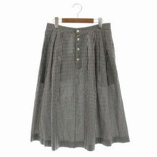 マーガレットハウエル(MARGARET HOWELL)のマーガレットハウエル DRY GINGHAMCHECK COTTON スカート(ロングスカート)