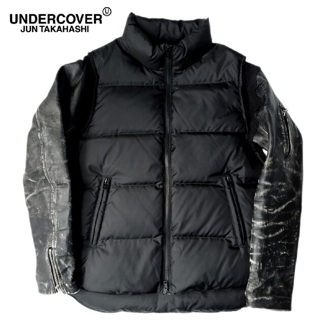undercover 袖レザー マウンテンパーカ アンダーカバー - マウンテン undercover 袖レザー マウンテンパーカ アンダーカバー - マウンテン