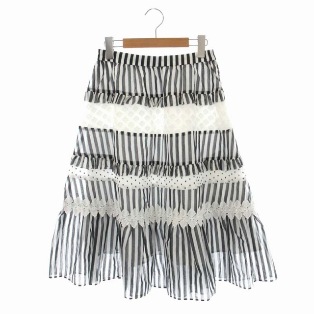 Chesty - チェスティ Fabric Mix Skirt ファブリックミックススカート ...