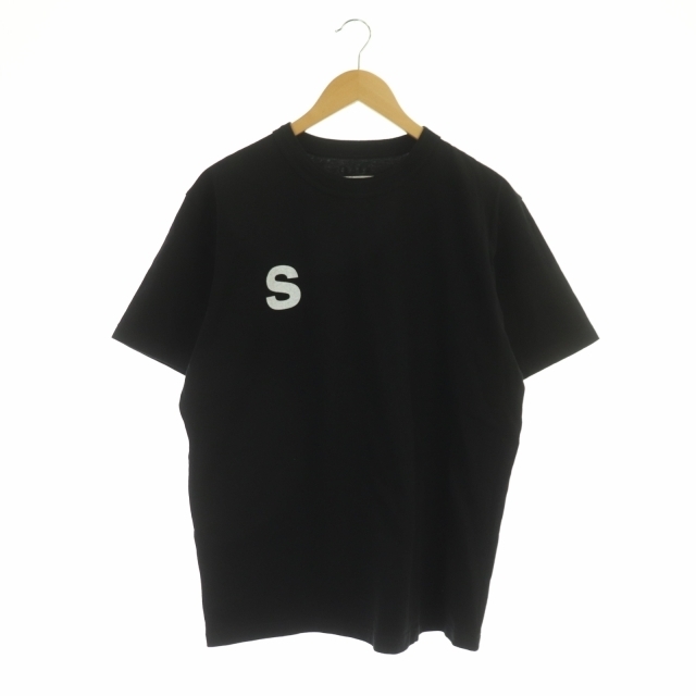 サカイ sacai 22SS ロゴ プリント Tシャツ カットソー 半袖 3 黒OS