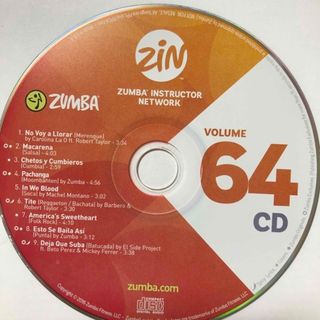 ズンバ(Zumba)のズンバ　ZIN64 CD(スポーツ/フィットネス)