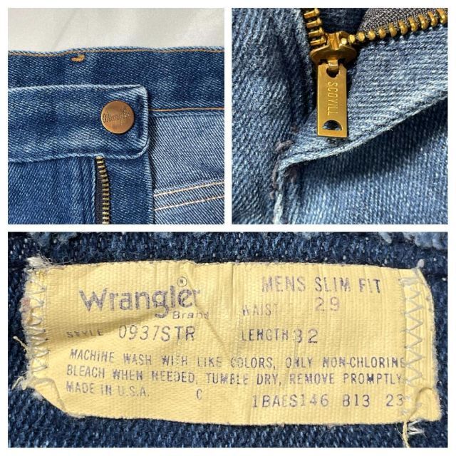 Wrangler(ラングラー)の美品 70s80s ラングラー 937STR USA製 スコービル W29L32 メンズのパンツ(デニム/ジーンズ)の商品写真