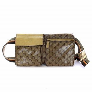 グッチ(Gucci)のGUCCI クリスタルGG ボディバッグ ショルダーバッグ 28566(ボディーバッグ)