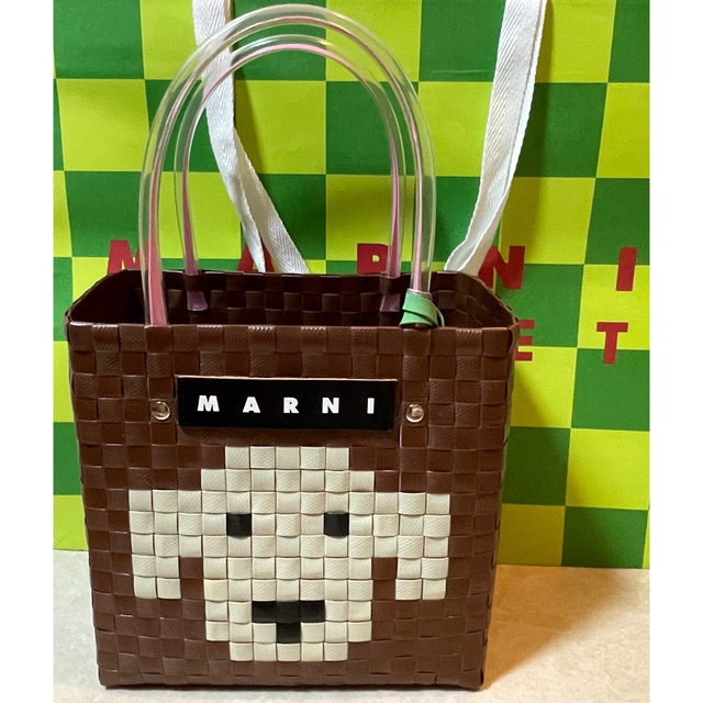 Marni(マルニ)の専用【新品】マルニ マーケット MARNI MARKET 犬 バスケット バッグ レディースのバッグ(かごバッグ/ストローバッグ)の商品写真