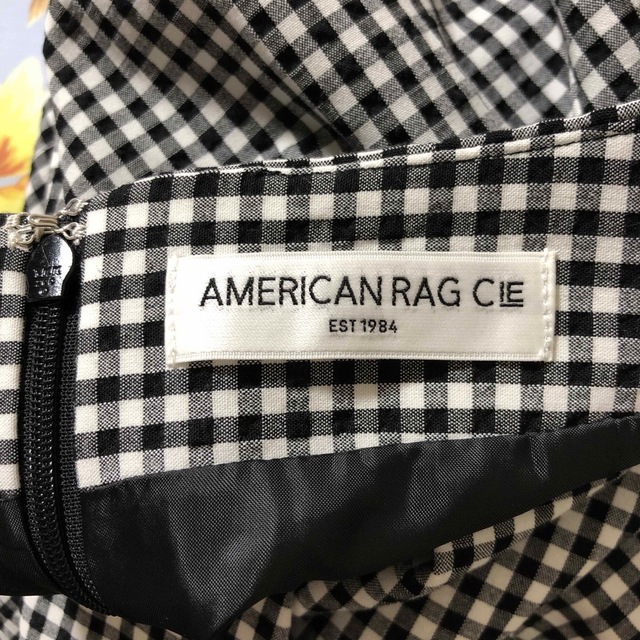 AMERICAN RAG CIE(アメリカンラグシー)の新品未使用　AMERICAN RAG CIE   フリル　チェック　スカート レディースのスカート(ひざ丈スカート)の商品写真