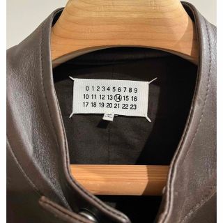 マルタンマルジェラ(Maison Martin Margiela)のMaison Margiela 八の字 5ジップ レザー ライダース ジャケット(ライダースジャケット)