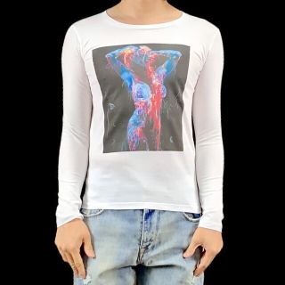 新品 ネオン クラゲ アクア レディ セクシー ヌード ボディ アート