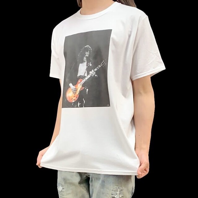 新品 ジミーペイジ レスポール ギター レッドツェッペリン ギタリスト Tシャツ