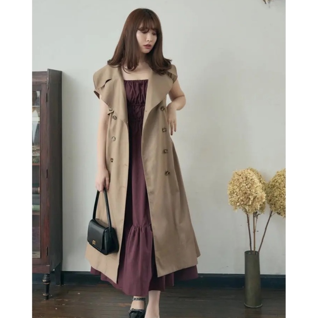 Her lip to - herlipto Sleeveless Twill Trench Dressの通販 by